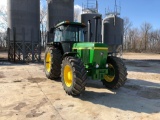 JD 4350 TRACTOR SN 589357, ENCLOSED CAB, 4WD, 38 INCH RUBBER, 3PH, DUAL HYDRAULIC REMOTES, 540 PTO
