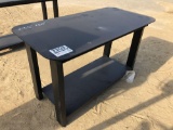 NEW 29.5 INCH X 60 INCH SHOP TABLE WITH SHELF
