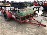 RED SINGLE AXLE TILT TRAILER(NO TITLE, INVOICE ONLY)items on trailer sell seperatly