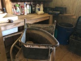 CONTENTS OF TACK ROOM-FEED BUCKETS, TROUGHS AND MISC
