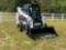 2015 BOBCAT S570 SKID STEER LOADER, SN ALM series, CAB AIR, 1347 HOURS, TOOTH BUCKET, AUX.