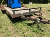 18? EQUIPMENT TRAILER, SHOP MADE. (INVOICE ONLY)