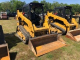 2015 CAT 259D MULTI TERRAIN LOADER, OROPS, RUBBER TRACKS, AUX HYDRAULICS, 2 SPEED, MANUAL COUPLER,