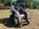 2008 BOBCAT S250 RUBBER TIRE SKID STEER, OROPS, AUX HYDRAULICS, MANUAL COUPLER, NEW 68