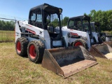 2014 BOBCAT S510 SKID STEER LOADER. OROPS, AUX HYDRAULICS. 66? SMOOTH EDGE BUCKET. 734 HOURS. S/N