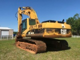 2003 CAT 330CL HYDRAULIC EXCAVATOR, ENCLOSED CAB, HEAT, A/C, 42in GP BUCKET, 8813 HOURS, S/N