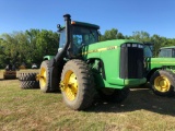 JOHN DEERE 9200 ARTICULATING AG TRACTOR, 310HP, 20.8-42 DUALS, 4WD, 24 SPEED TRANS, ENCLOSED CAB,