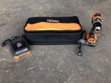 NEW RIDGID 18V 2 SPEED BRUSHLESS HAMMER DRILL WITH CASE, BATTERY & CHARGER.