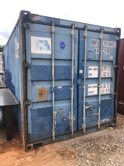 20? SHIPPING CONTAINER, BLUE