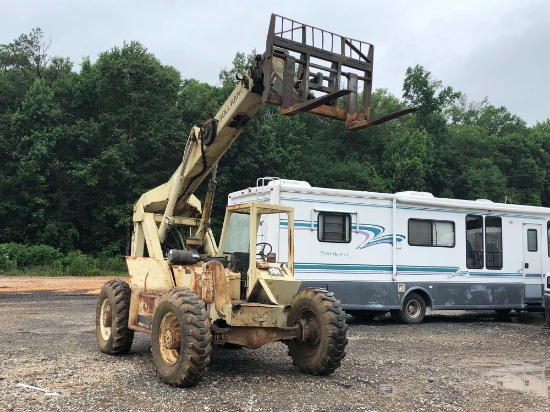 1995 INGERSOLL RAND VR-90B TELEHANDLER, OROPS, COUPLER,, FORKS, CRAB STEER, 1202 HOURS, S/N 142708,