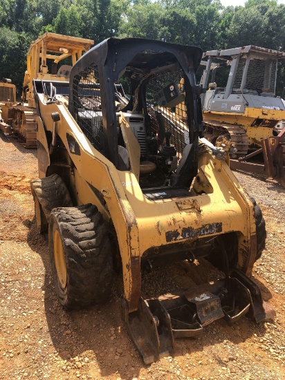 2008 CAT 272C SKID STEER LOADER, HIGH FLOW XPS, RUBBER TIRE, ENCLOSED CAB (MISSING GLASS AND DOOR),