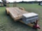 16' EQUIPMENT TRAILER, (2) 3500 LB AXLES, STAND UP 4' RAMPS, 2