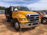 2005 FORD F650 FLATBED TRUCK