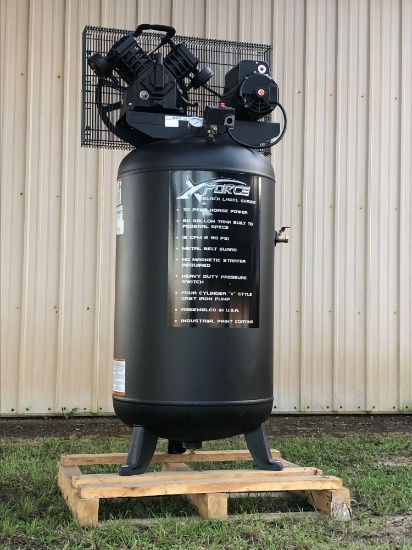 NEW/UNUSED XFORCE BLACK LABEL SERIES 80 GALLON AIR COMPRESSOR