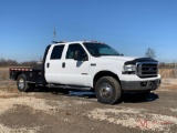 2002 FORD F350 LARIAT SUPER DUTY FLATBED TRUCK