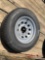 UNUSED HI-RUN 205/75D15 TRAILER TIRE, 6 LUG WHEEL