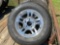 UNUSED 205/75R15 TRAILER TIRE, LOAD RANGE C, 5 LUG ALLOY WHEEL