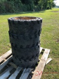 (4) USED 10 X 16.5 SOLID TIRES