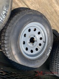 UNUSED TOWSTAR 205/75D15 TRAILER TIRE, 5 LUG 15