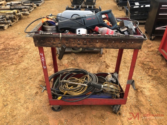 TOOL CART WITH MISC TOOLS