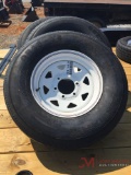 NEW GLADIATOR TRAILER TIRE AND WHEEL