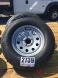 NEW TRAILER TIRE AND WHEEL