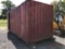 20' SKID MOUNTED SHIPPING CONTAINER