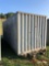 20? JOB SITE SHIPPING CONTAINER, MOUNTED ON ROLL OFF SKID, DUAL END DOORS, ALL CONTENTS