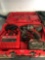 MILWAUKEE M18 RED LITHIUM BATTERY POWERED DRILL, BATTERY, CHARGER AND CASE
