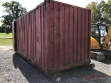 20' SKID MOUNTED SHIPPING CONTAINER