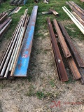(5) GROUPS OF VARIOUS SIZE IBEAM/PIPE