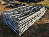 (20) 6x10 CHAIN LINK JOB SITE SAFTEY PANELS W/ STANDS