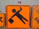 (12) TRAFFIC CONTROL SAFETY SIGNS