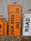 (3) TRAFFIC CONTROL SAFETY SIGNS