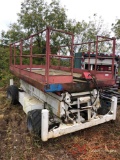 GAS POWERED HYDRAULIC SCISSOR LIFT, (UNKNOWN CONDITION)