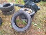 (4) USED TRUCK TIRES