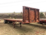 1981 FRUEHAUF PB-F2-42 FLAT BED TRAILER