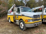 2005 STERLING ACTERRA SERVICE TRUCK, MERCEDES DIESEL ENGINE, 6 SPD MANUAL TRANS, STELLAR 9620 CRANE,