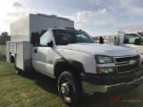 2007 CHEVY 3500 ENCLOSED SERVICE TRUCK