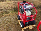 NEW MAGNUM 4000 SERIES HOT WATER PRESSURE WASHER, GAS ENGINE, DIESEL BURNER, ELECTRIC START, HOSE,