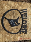 CIRCLE BUCK WELCOME SIGN PLASMA ART