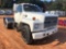 1988 FORD F700 SINGLE AXLE CAB AND CHASSIS, FORD DIESEL ENGINE, 5SPD MANUAL TRANS W/ 2 SPD REAR,