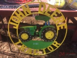 JD TRACTOR METAL SIGN