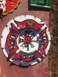 FIRE DEPT METAL SIGN