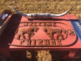 5' WELCOME FRIENDS HORSE SIGN