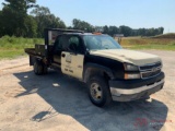 2005 CHEVROLET 3500 DUALLY FLAT BED TRUCK