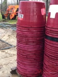 (32) 200 LB RED FEED DRUMS