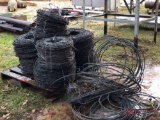 (8) ROLLS OF NEW BARB WIRE AND CABLE