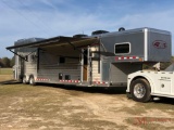 2019 4-STAR 3 HORSE SLANT ALUMINUM SHOW TRAILER