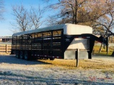 2014 STOLL 28' LIVESTOCK TRAILER